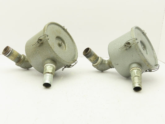 Techno Filter Element Housing Check Valve 5"OD 2-1/2" ID 5" Height Lot of 2