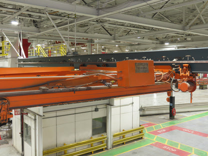 Cleveland Tramrail P&H 5 Ton Double Girder Underhung Bridge Crane 21' 8" Span