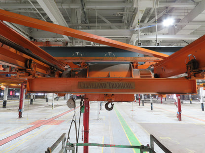 Cleveland Tramrail P&H 5 Ton Double Girder Underhung Bridge Crane 21' 8" Span