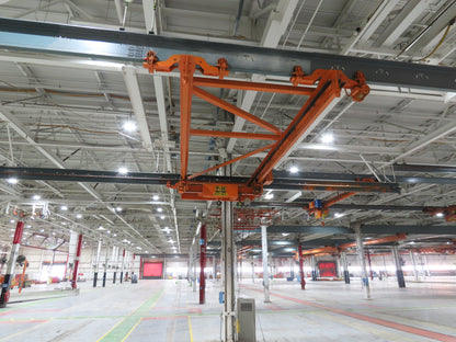 Cleveland Tramrail P&H 5 Ton Double Girder Underhung Bridge Crane 21' 8" Span