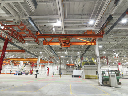 Cleveland Tramrail P&H 5 Ton Double Girder Underhung Bridge Crane 21' 8" Span