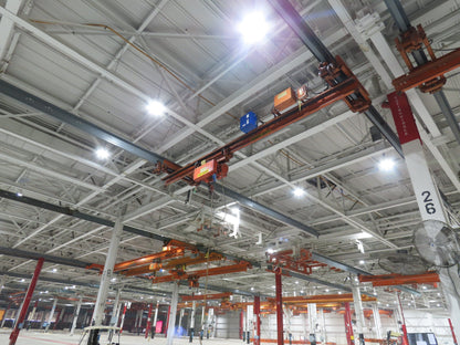 Cleveland Tramrail P&H 3 Ton Underhung Bridge Crane 21' Span Magnetek Remote