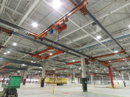 Cleveland Tramrail P&H 3 Ton Underhung Bridge Crane 21' Span Magnetek Remote