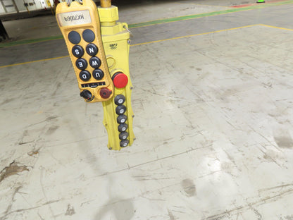 Cleveland Tramrail P&H 3 Ton Underhung Bridge Crane 21' Span Magnetek Remote