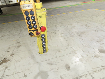Cleveland Tramrail P&H 3 Ton Underhung Bridge Crane 21' Span Magnetek Remote