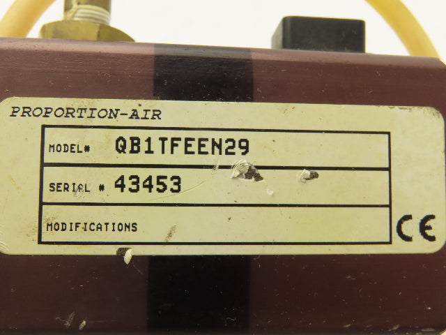 Proportion Air QB1TFEEN29 Pneumatic Single Loop Pressure Control Valve