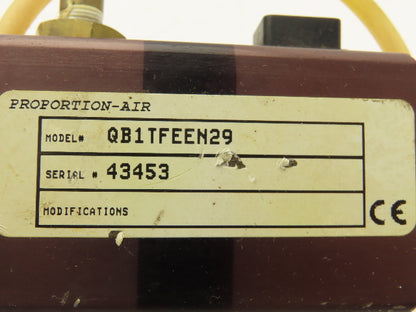 Proportion Air QB1TFEEN29 Pneumatic Single Loop Pressure Control Valve