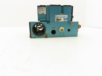 Mac 82A-AA-CKA-TM-DAA5-1DA Pneumatic 3-Station Manifold Solenoid Valve 120V