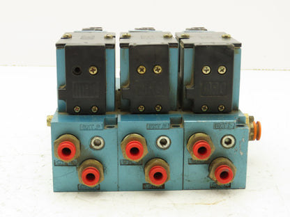 Mac 82A-AA-CKA-TM-DAA5-1DA Pneumatic 3-Station Manifold Solenoid Valve 120V