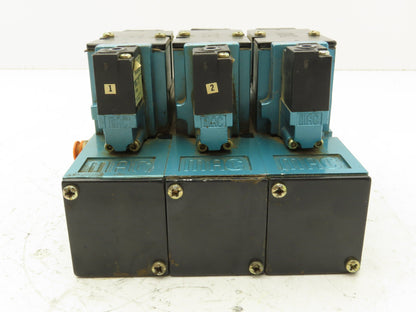 Mac 82A-AA-CKA-TM-DAA5-1DA Pneumatic 3-Station Manifold Solenoid Valve 120V
