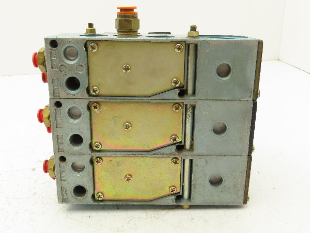 Mac 82A-AA-CKA-TM-DAA5-1DA Pneumatic 3-Station Manifold Solenoid Valve 120V
