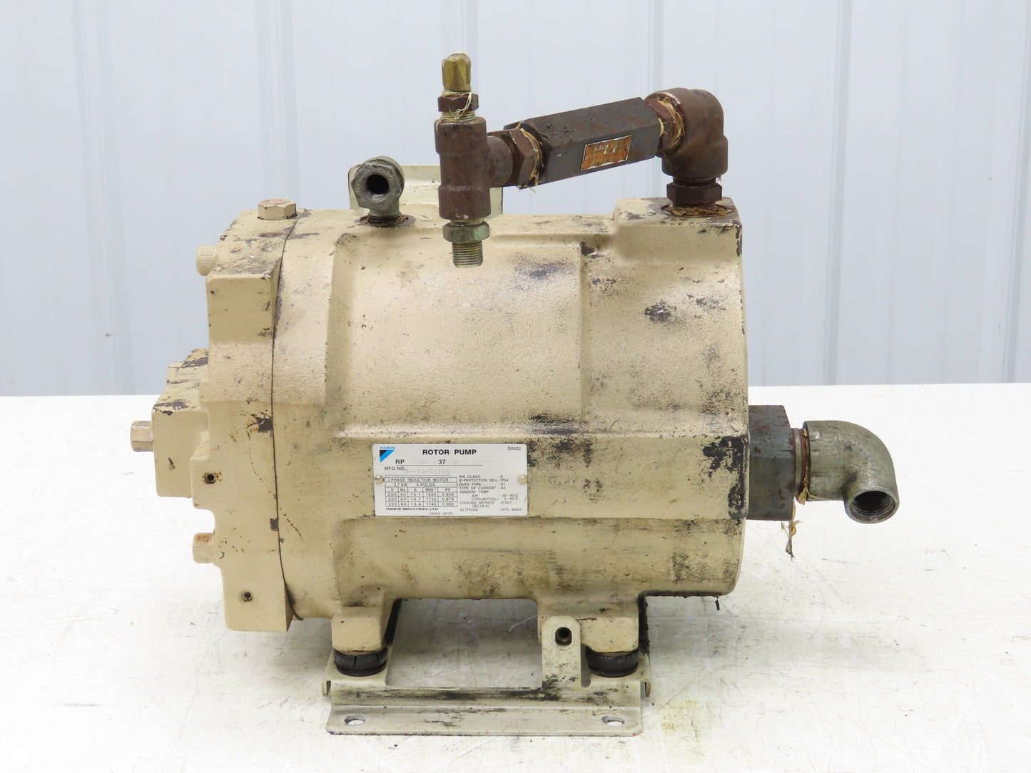 Daikin RP23A2-37-30 Hydraulic Rotor Pump 11gpm 3000psi 5Hp 1740rpm 220V