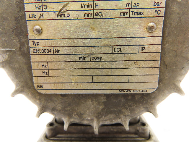 Vogel PRT 5 H-170 Vertical Immersion Coolant Pump 44 l/min 0.12kW 230/460V