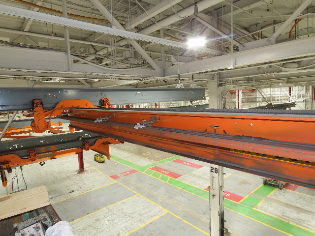 Cleveland Tramrail P&H 2 Ton Single Girder Underhung Bridge Crane 21' Span