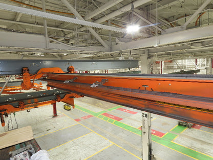 Cleveland Tramrail P&H 2 Ton Single Girder Underhung Bridge Crane 21' Span