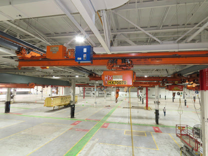 Cleveland Tramrail P&H 2 Ton Single Girder Underhung Bridge Crane 21' Span