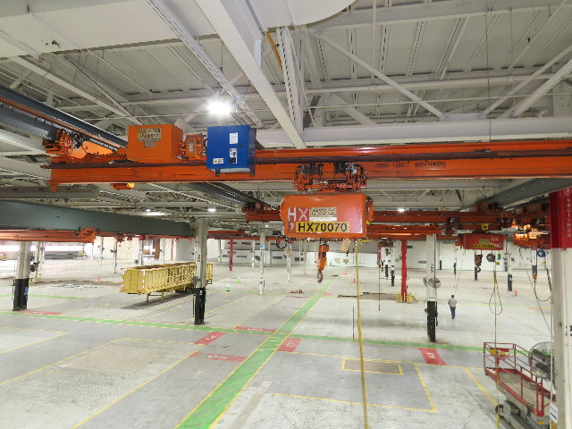 Cleveland Tramrail P&H 2 Ton Single Girder Underhung Bridge Crane 21' Span