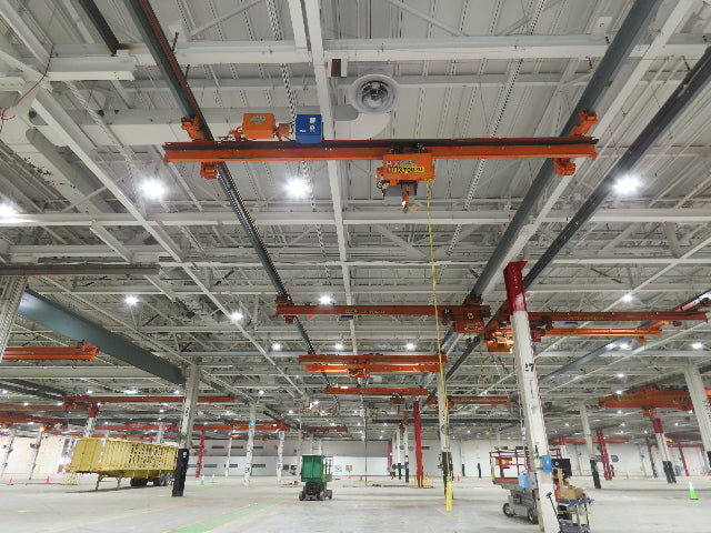 Cleveland Tramrail P&H 2 Ton Single Girder Underhung Bridge Crane 21' Span