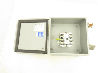Wiegmann B080804CH Electrical Enclosure 8x8x4" Wall Mount With Contactor
