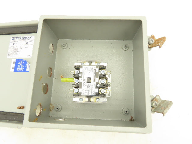 Wiegmann B080804CH Electrical Enclosure 8x8x4" Wall Mount With Contactor