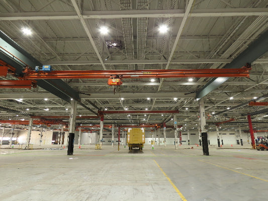 Cleveland Tramrail P&H 2 Ton Single Girder Underhung Bridge Crane 45' 10" Span