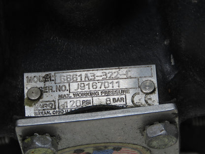 ARO 6661A3-322-C Diaphragm Pump 1" ANSI/DIN Flange 120PSI 8 Bar 1/4"NPT