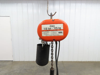 CM Lodestar A Electric Chain Hoist 1/8 Ton 250 LB 32 FPM Variable Speed 8' Lift