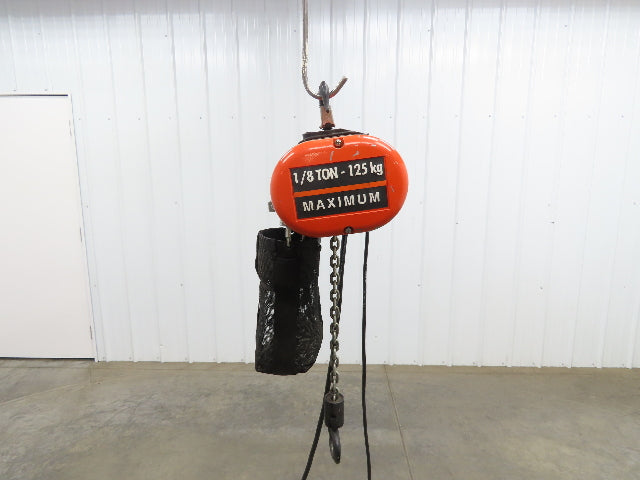 CM Lodestar A2 Electric Chain Hoist 1/8 Ton 10/32 FPM 2 Speed 14' Lift 460 Volt
