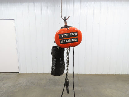 CM Lodestar A2 Electric Chain Hoist 1/8 Ton 10/32 FPM 2 Speed 14' Lift 460 Volt