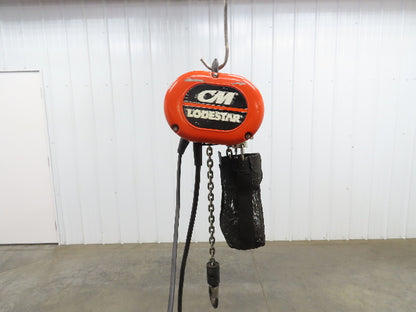 CM Lodestar A2 Electric Chain Hoist 1/8 Ton 10/32 FPM 2 Speed 14' Lift 460 Volt