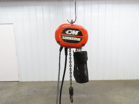 CM Lodestar A2 Electric Chain Hoist 1/8 Ton 10/32 FPM 2 Speed 14' Lift 460 Volt
