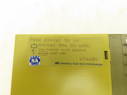Pilz Pnoz 17652 Safety Relay 230VAC 5A 50-60Hz