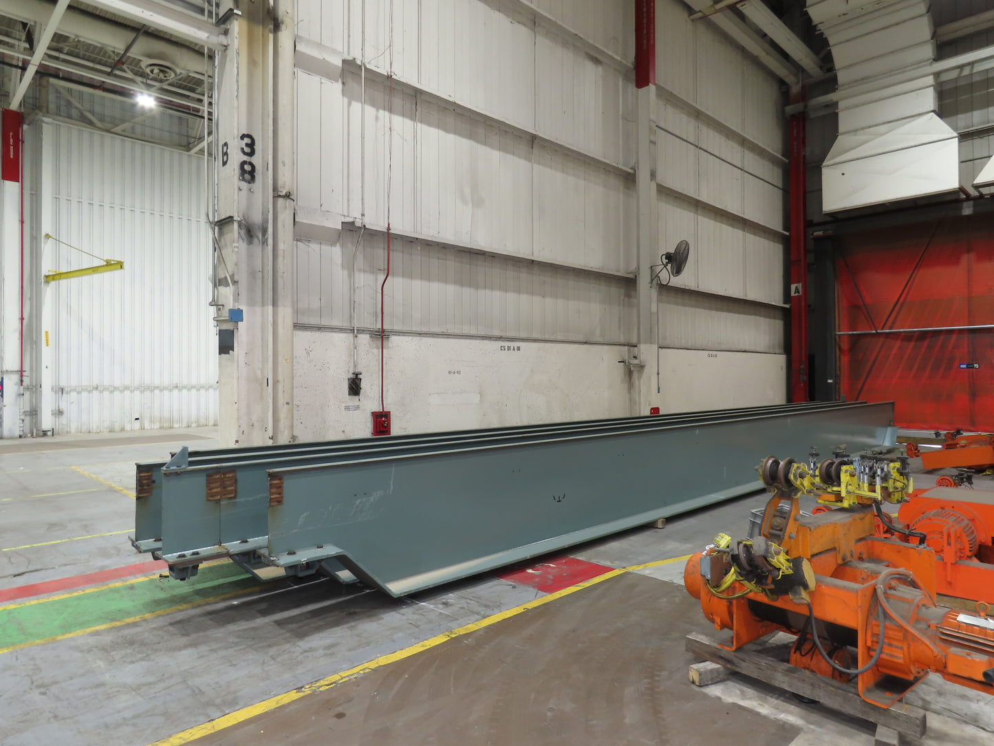 Gorbel Cleveland Tramrail Overhead Crane Runway Beam 40"H 20"W 3.25" Rail 50'L