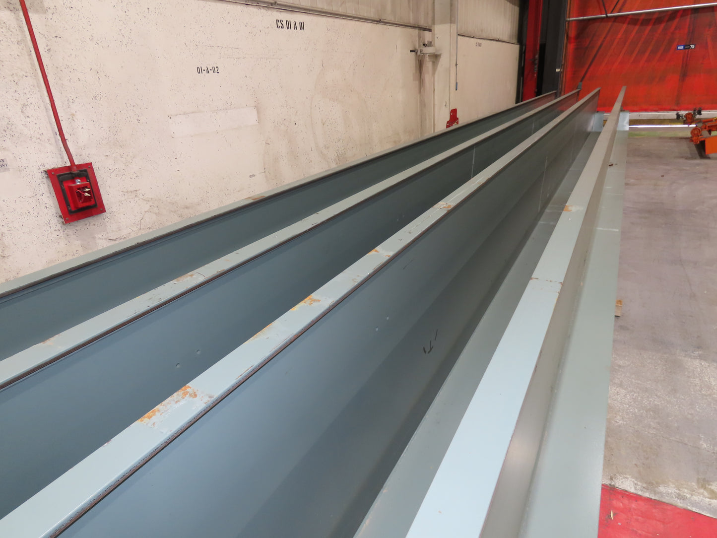 Gorbel Cleveland Tramrail Overhead Crane Runway Beam 40"H 20"W 3.25" Rail 50'L