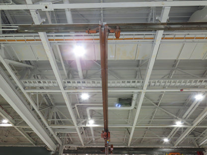 Cleveland Tramrail P&H 1 Ton Single Girder Underhung Bridge Crane 45' 10" Span