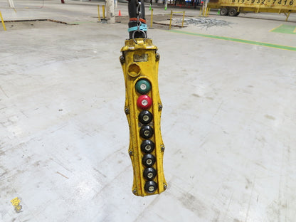 Cleveland Tramrail P&H 1 Ton Single Girder Underhung Bridge Crane 45' 10" Span
