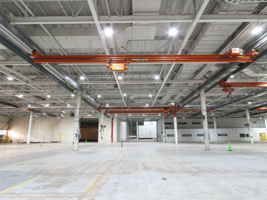 Cleveland Tramrail P&H 2 Ton Single Girder Underhung Bridge Crane 45' 10" Span