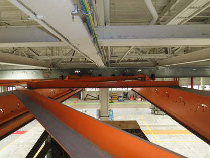 Cleveland Tramrail P&H 4 Ton Double Girder Underhung Bridge Crane 45' 10" Span
