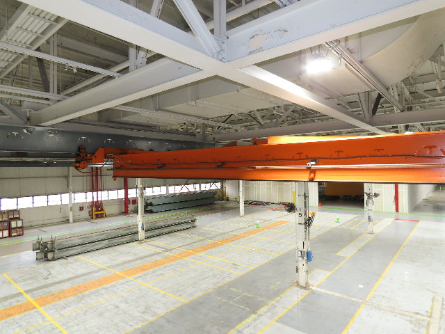 Cleveland Tramrail P&H 4 Ton Double Girder Underhung Bridge Crane 45' 10" Span