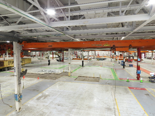 Cleveland Tramrail P&H 4 Ton Double Girder Underhung Bridge Crane 45' 10" Span