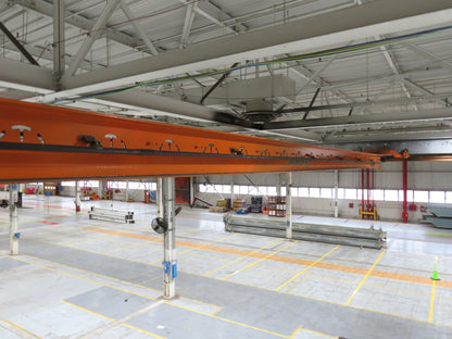 Cleveland Tramrail P&H 1 Ton Single Girder Underhung Bridge Crane 45' 10" Span