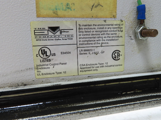 EMF BA 46689 Electrical Box Enclosure 34x24x10" Back Plate