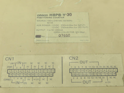 Omron H8PB-Y-30 Cam Positioner Counter 240V