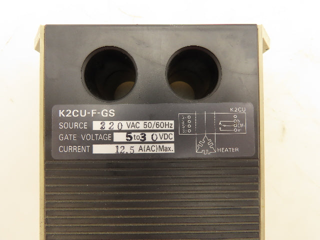 Omron K2CU-F10A-FGS Heater Fault Detector 220VAC 5-30VDC Gate Volts 12.5A