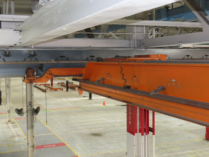 Cleveland Tramrail P&H 2 Ton Single Girder Underhung Bridge Crane 45' 10" Span