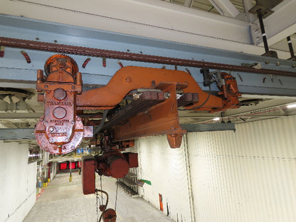 Cleveland Tramrail P&H 1 Ton Single Girder Underhung Bridge Crane 17' Span