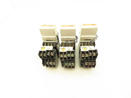 Fuji Electric TR-0N Contactor Overload Relay 110V Coil Assembly Lot of 3