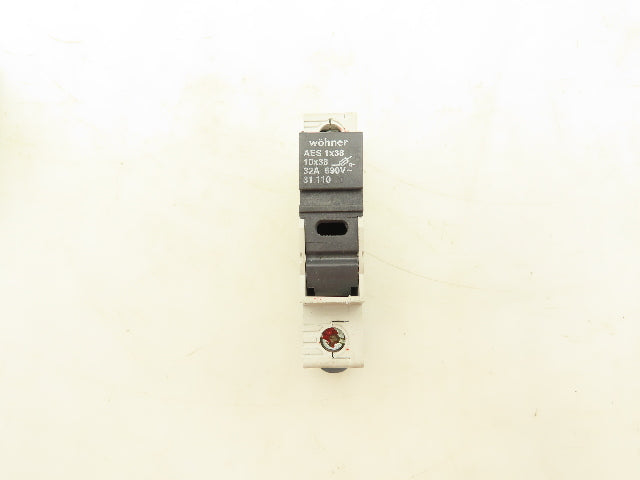 Wöhner IEC 60947-3 AC-22B Fuse Holder 32A 400/690V 3W Max Lot Of 10