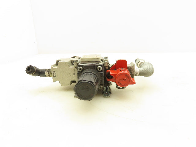 SMC AW20-02E-C Pneumatic Filter Regulator Mist Separator Lockout Valve Assembly