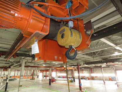 Cleveland Tramrail P&H 5 Ton Single Girder Underhung Bridge Crane 28' Span